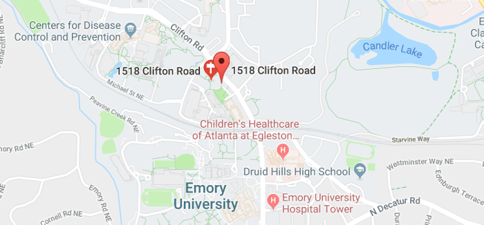 Google maps image of the Rollins School of Public Health