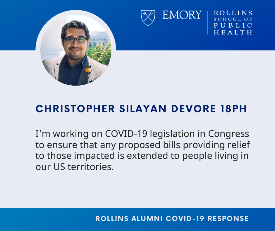 Christopher Silayan Devore's covid-19 contributions