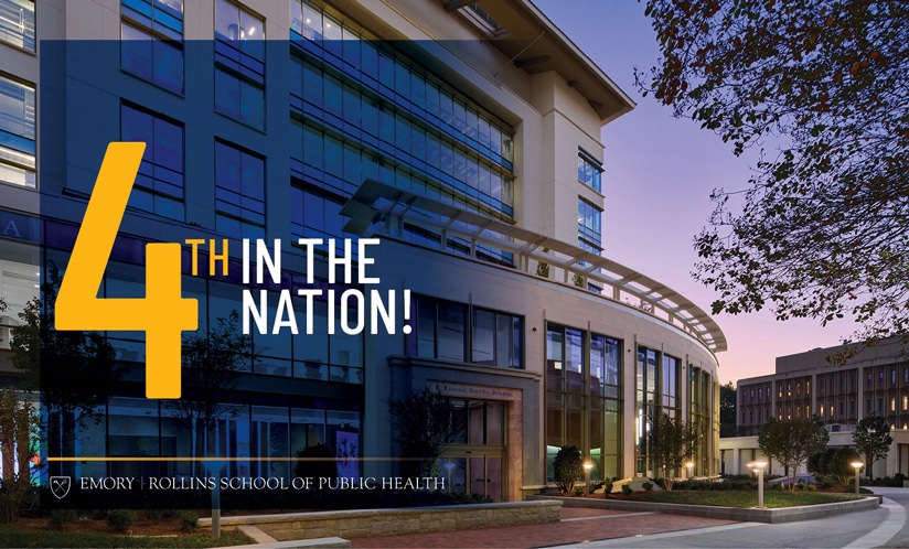 Rollins School of Public Health ranked 4th in the nation