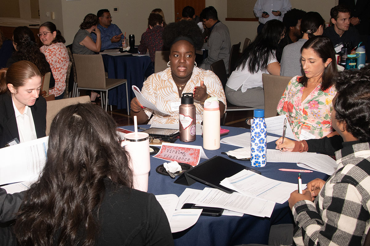 Students take part in tabletop exercise 