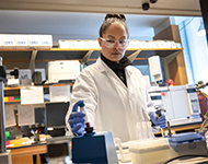 Female scientist in lab