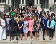 The group of attendees at the Whitehouse stillbirth prevention event.