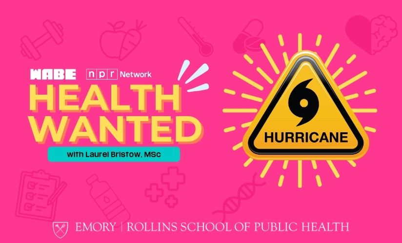 pink background with orange writing and yellow triangle warning
