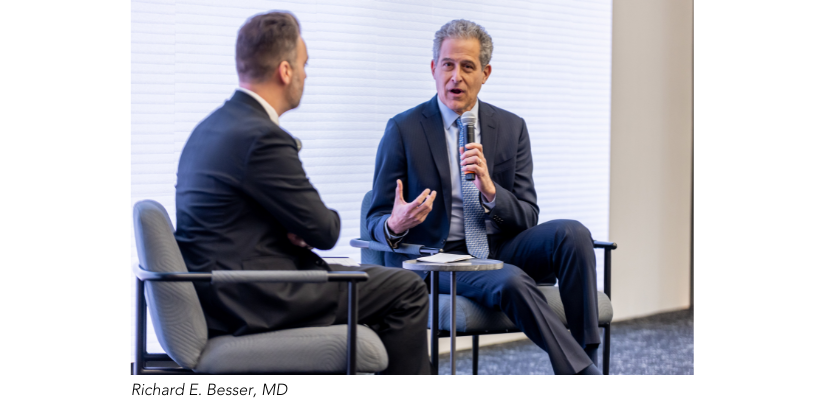 Richard E. Besser, MD, speaking at the Gallup event