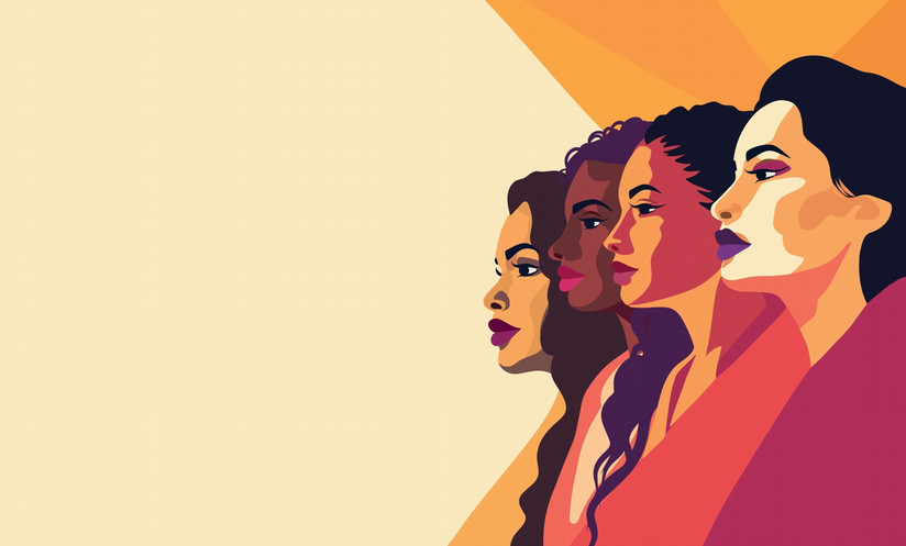 Illustration of women in profile