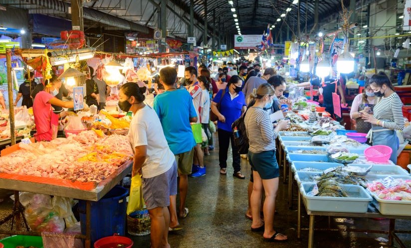 A wet market